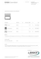 Datasheet for Gira 068065, EAN: 4010337680659