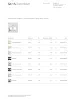 Datasheet for Gira 264027, EAN: 4010337460183