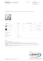 Datenblatt zu Gira 569703, EAN: 4010337463399