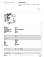 Datasheet for Schneider Electric KSA250ZJ4, EAN: 3606485012865
