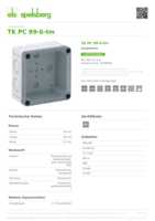 Datenblatt zu Spelsberg 13700301, EAN: 4013902861903