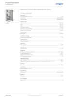 Datasheet for Hager FP92W4N, EAN: 3250612665334