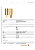 Datasheet for Weidmüller 0169900000, EAN: 4008190076665