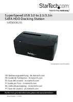 Datasheet for Startech.com SATDOCKU3S, EAN: 0065030838160