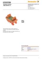 Datasheet for Weidmüller 0329761001, EAN: 4032248043729