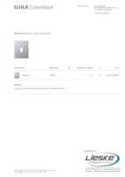 Datenblatt zu Gira 009830, EAN: 4010337098300