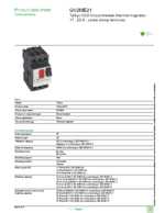 Datasheet for Schneider Electric GV2ME21, EAN: 3389110343212