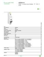 Datasheet for Schneider Electric A9F08110, EAN: 3606480439087