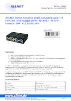 Datasheet for Allnet ALL-SGI8016PM, EAN: 4038816098894