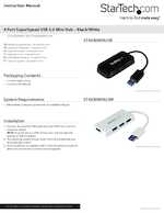 Datasheet for Startech.com ST4300MINU3B, EAN: 0065030850940