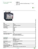 Datasheet for Schneider Electric LRD14, EAN: 3389110346817