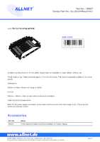 Datasheet for Allnet ALLWCOVMount10v1, EAN: 4038816107350