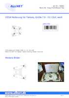 Datasheet for Allnet VesaFLEX-Mount/7.9w, EAN: 4038816107008