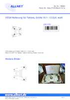 Datasheet for Allnet VesaFLEX-Mount/10.1w, EAN: 4038816107015