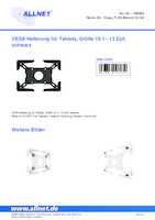 Datasheet for Allnet VesaFLEX-Mount/10.1bl, EAN: 4038816107039