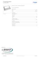 Datasheet for Hager M-MDL8560, EAN: 7611919450539