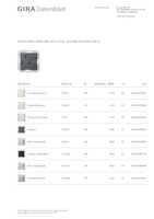 Datasheet for Gira 277828, EAN: 4010337079507