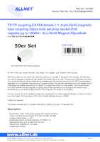 Datasheet for Allnet ALL-RJ45-Magnet50er, EAN: 4038816107589