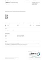 Datenblatt zu Gira 0062112, EAN: 4030641621124