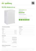 Datenblatt zu Spelsberg 10590801, EAN: 4013902861248