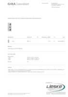 Datenblatt zu Gira 0063112, EAN: 4010337043713