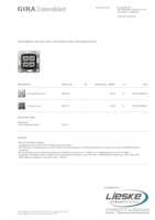 Datenblatt zu Gira 569910, EAN: 4010337463481