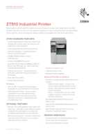 Datasheet for Zebra ZT51043-T1E0000Z