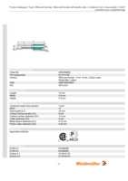Datasheet for Weidmüller 0463000000, EAN: 4008190024697