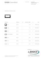 Datasheet for Gira 100205, EAN: 4010337040538
