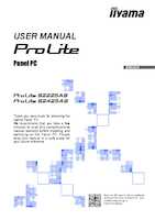 Datasheet for Iiyama S2425AS-B1P, EAN: 4948570127184
