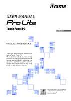 Datasheet for Iiyama TW2424AS-B3P, EAN: 4948570127153