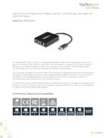 Datasheet for Startech.com USB32000SPT, EAN: 0065030851428