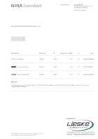 Datasheet for Gira 125566, EAN: 4010337255666