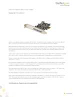 Datasheet for Startech.com PEXUSB3S42, EAN: 0065030860321