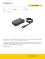 Datasheet for Startech.com USB2VGAE3, EAN: 0065030844178