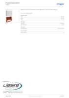 Datasheet for Hager T95A, EAN: 4010330552823