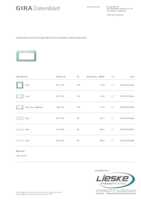 Datasheet for Gira 1002395, EAN: 4010337074496