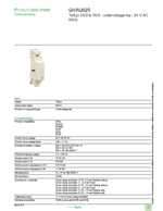 Datasheet for Schneider Electric GVAU025, EAN: 3389110344158