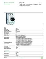 Datasheet for Schneider Electric GV2L20, EAN: 3389110213294