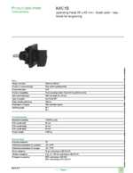 Datasheet for Schneider Electric KAC1S, EAN: 3389110483239