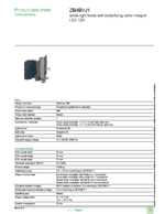 Datasheet for Schneider Electric ZB4BVJ1, EAN: 3389110069761