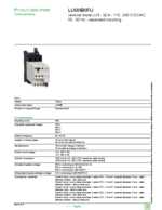 Datasheet for Schneider Electric LU6MB0FU, EAN: 3389110106664
