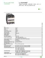 Datasheet for Schneider Electric LC1D40008E7, EAN: 3389110070262