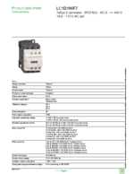 Datasheet for Schneider Electric LC1D186F7, EAN: 3389110804126