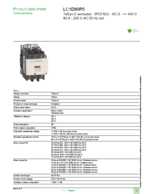 Datasheet for Schneider Electric LC1D80P5, EAN: 3389110442816