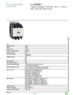 Datasheet for Schneider Electric LC1D95E7, EAN: 3389110450910