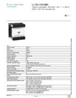Datasheet for Schneider Electric LC1D115004BD, EAN: 3389110857245