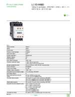 Datasheet for Schneider Electric LC1D188BD, EAN: 3389110334128