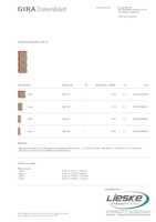 Datasheet for Gira 289300, EAN: 4010337049807