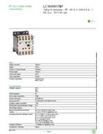 Datasheet for Schneider Electric LC1K09017B7, EAN: 3389110490084